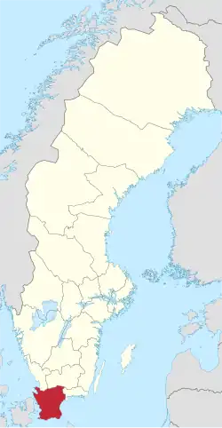 Skåne County in Sweden