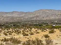 Sky Valley, California and Little San Bernardino Mountains from Indio Hills