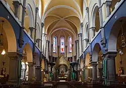 Interior of the cathedral, with the high altar