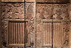 Sogdian musicians on the tomb of Wirkak, Northern Zhou period, Xi'An