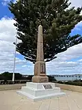Heritage listed Soldiers Memorial on the foreshore in Tumby Bay