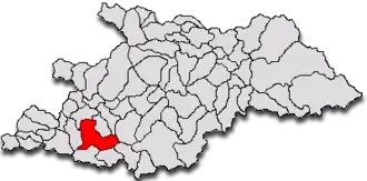 Location in Maramureș County