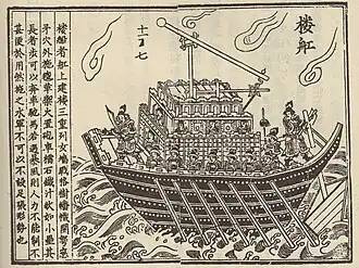 Song rivership with a xuanfeng traction catapult
