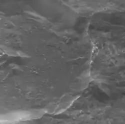 Sontag crater including its border with the unnamed crater to the northwest