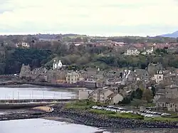 South Queensferry seen from the Forth Road Bridge