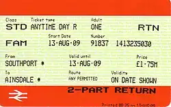 Railway ticket