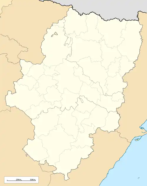 Fuendetodos is located in Aragon