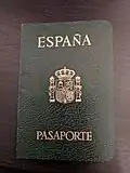 Leather "green cover" Spanish ordinary passport, issued in 1988