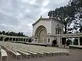 Balboa Park Organ Pavilion main stage and seats 2024