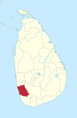 Location within Sri Lanka