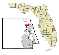 Location in St. Lucie County and the state of Florida