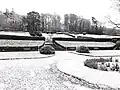 Garden in snow