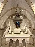 Altar within the crypt