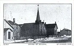St Peter's Pro-Cathedral, Qu'Appelle with the Terrace, circa 1920s