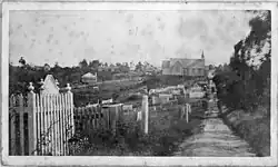 St Sepulchre's in the Anglican section of the Symonds Street Cemetery, circa 1865.