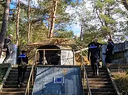 Site no. 4 of the Heliodor Laskowski's battery with 130 mm B-13 gun in Hel, 2024