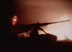 31 January 1968. Start of Tet Offensive as seen from LZ Betty's water tower, Quang Tri.