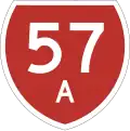 State Highway 57A marker