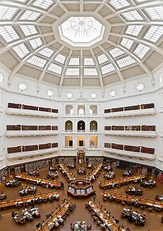 La Trobe Reading Room, State Library Victoria (1913)