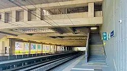 Tracks under the car park