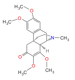 Chemical structure of stephodeline.