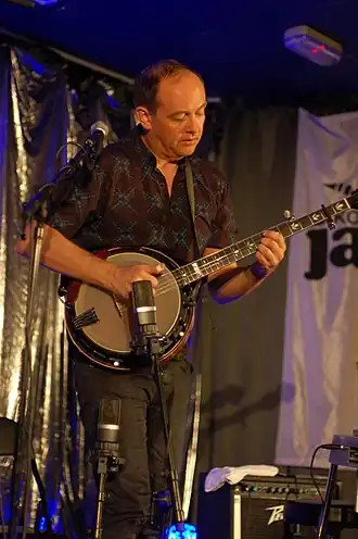 Stian Carstensen with banjo Photo: Johannes Selvaag