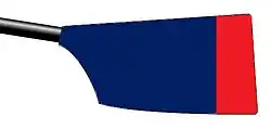 Image showing the rowing club's blade colours