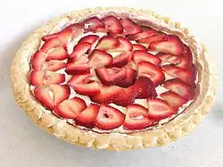 Strawberry cheese pie