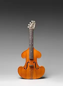 Front side of a streichmelodion in the Met Museum