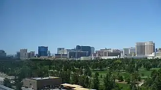 Photo taken May 21, 2010, a view of the Strip from the Renaissance Hotel