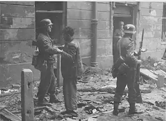 NARA copy #14 Jews pulled from a bunker Reportedly from Nowolipie / Smocza intersection