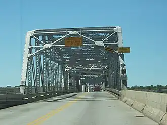 Driving onto the bridge