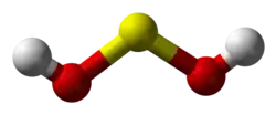 3D ball model of sulfoxylic acid