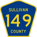 County Route 149 marker