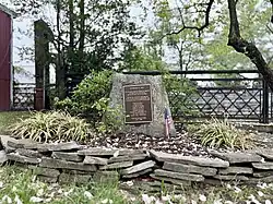 Summit's 9/11 memorial outside the station