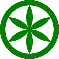 Green-on-white "Sun of the Alps" as used by the Lega Nord