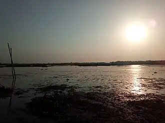 Sunset in the Kapla Beel in Barpeta district