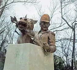 Francis Marion statue at Venters Landing Johnsonville, South Carolina