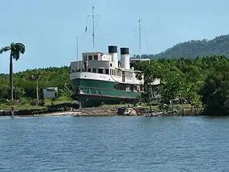 Aground and land-locked at Trinity Inlet near Cairns, 2009