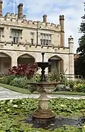 Water fountain in the formal gardens on the eastern side of Government House.