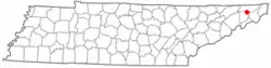 Location of Oak Grove, Tennessee