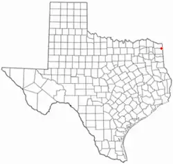 Location of Domino, Texas