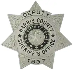 Badge of Harris County Sheriff's Office