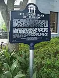 Union Bank plaque