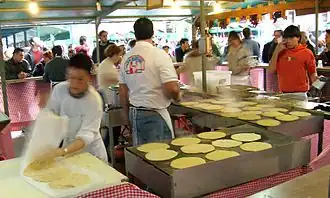 Talo being prepared in Leioa, Biscay