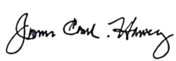 James Michael Harvey's signature