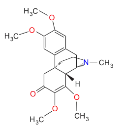 Chemical structure of tannagine.