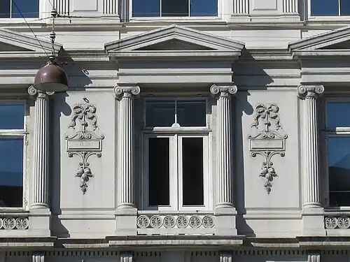 Central window on the second floor