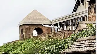 Roynton Cottage Balcony with Telescope Rivington, c. 1910,