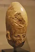 Statue head of Khasekhemwy in the Museum of Fine Arts, Boston